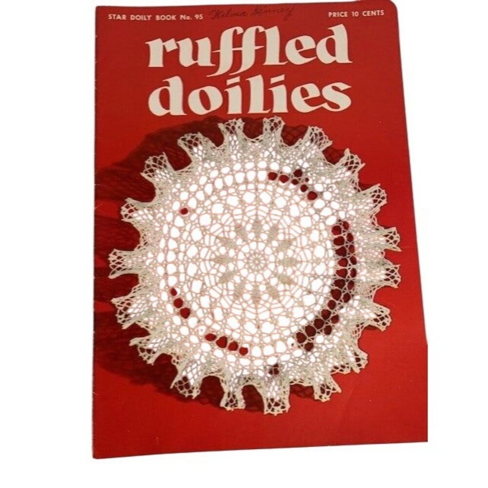 Star Ruffled Doilies Crochet Design Book No. 95 Vintage Patterns